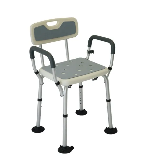 [012661] SILLA DUCHA EKO ED500401E GRIS RESPALDO Y DESCANSABRAZOS
