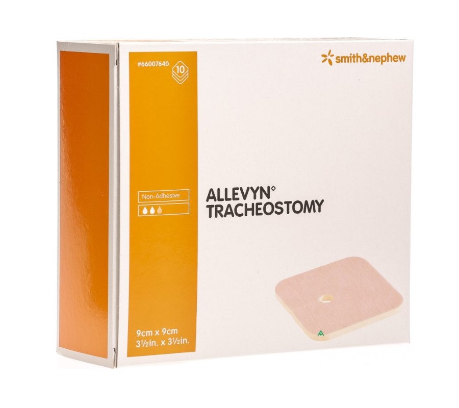 APOSITO ALLEVYN TRACHEOSTOMY 66007640 9 X9 CM.