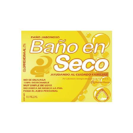 BAÑO FACIL EN SECO CON CLORHEXIDINA 10 PZS.