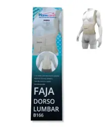 FAJA DORSO HOMECARE B166 MED LARGA