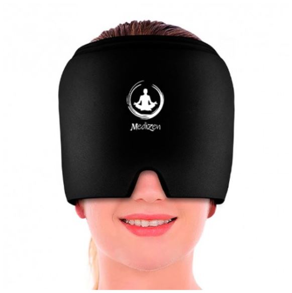 GORRO ANTIFAZ ZEN MD5719 CON GEL PARA RELAJACIÓN (Desc)