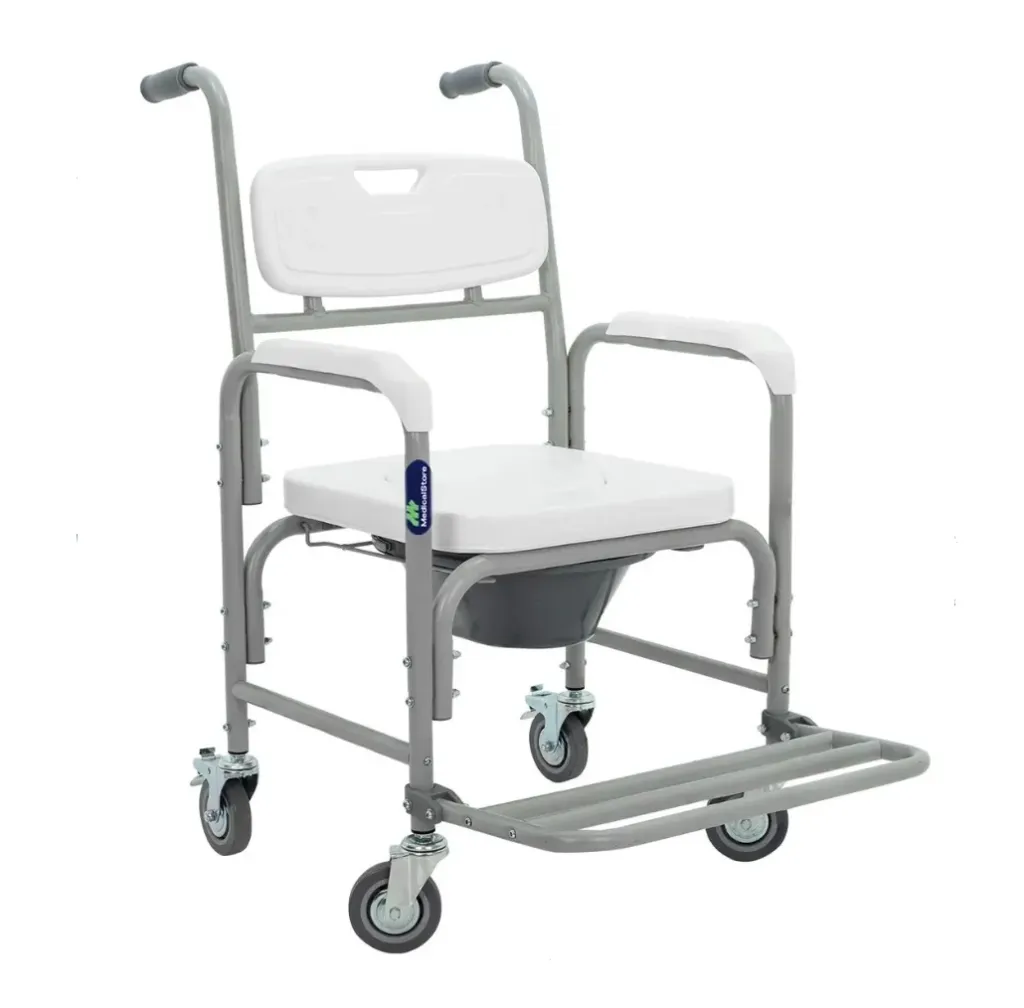 SILLA COMODO Z-OR254C64 BLANCO 4 RUEDA RESPALDO Y ASIENTO