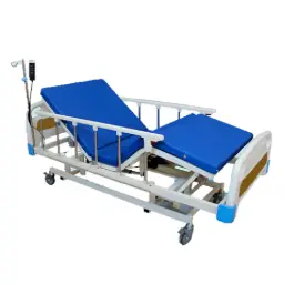CAMA ELECTRICA-MANUAL MEDICAL Z-EM126C11 5 POSICIONES CON COMODO MESA COLCHÓN Y PORTASUERO TIPO SILLÓN 