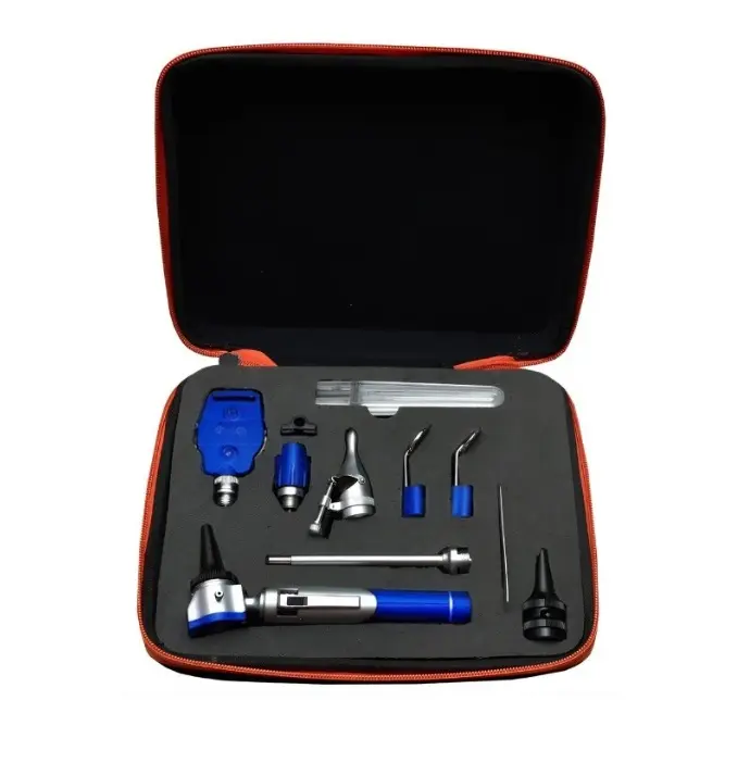 ESTUCHE GMED-408 AZUL UN MANGO DOS CABEZALES FIBRA ÓPTICA COMPLETO 