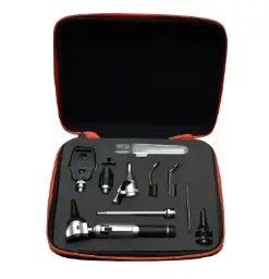 ESTUCHE GMED-408 NEGRO UN MANGO DOS CABEZALES FIBRA OPTICA COMPLETO
