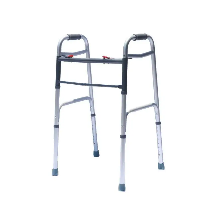 ANDADERA COMPANION M340-005 PLEGADO EN BOTON ROJO DE ALUMINIO
