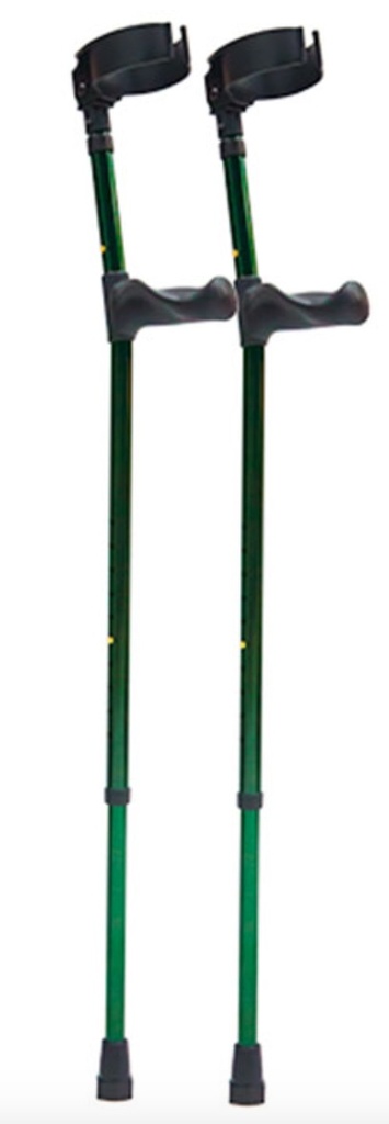 MULETA CANADIENSE R210123/24 VERDE-AZUL CON ABRAZADERA DE ALUMINIO