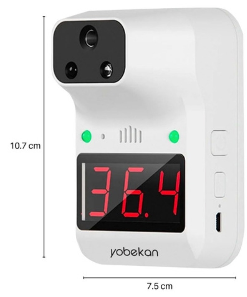 TERMOMETRO DIG INFRARROJO CON PEDESTAL DESPACHADOR DE GEL  