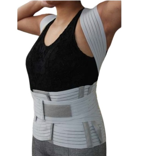 [000571] FAJA DORSOLUMBAR PREMIUM MED GRIS VENTILADA