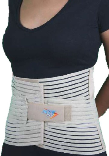 [000578] FAJA SACROLUMBAR PREMIUM V/R CH GRIS VENTILADA