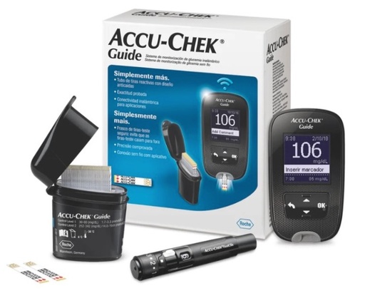 [002336] GLUCOMETRO KIT ACCU-CHEK GUIDE 10 TIRAS 10 LANCETAS