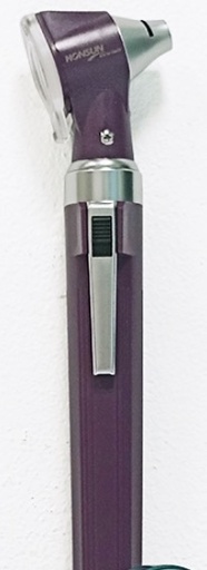 [002376] OTOSCOPIO HONSUN ILUMINACIÓN LED 2.5V MORADO C12V1