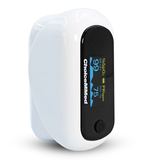 [002383] OXIMETRO CHOICEMMED ADULTO-INFANTIL MD300C63 BLANCO 6 MODOS EN PANTALLA