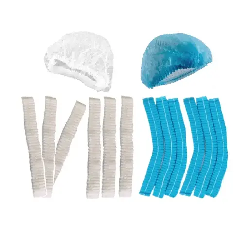 [006047] GORRO DESECHABLE DE ACORDEON SMS AZUL-BLANCO PZA.