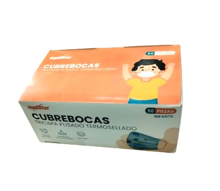 [006062] CUBREBOCAS PLISADO INFANTIL 3 CAPAS ESTAMPADO