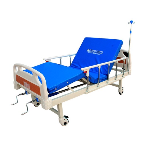 [010049] CAMA MANUAL CON COLCHÓN SPC2002 2 POSICIONES PORTASUERO Y BARANDAL