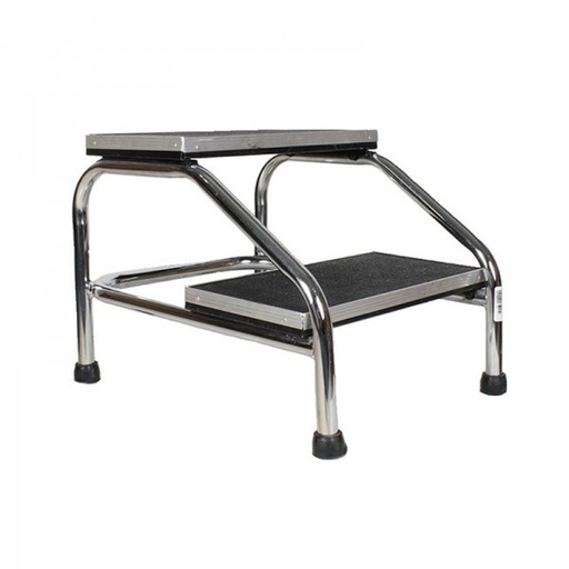 [010080] ESCALERILLA CROMADA 2 PELDAÑOS