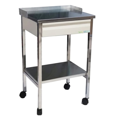 [010117] MESA PASTEUR CAJON ESMALTADO