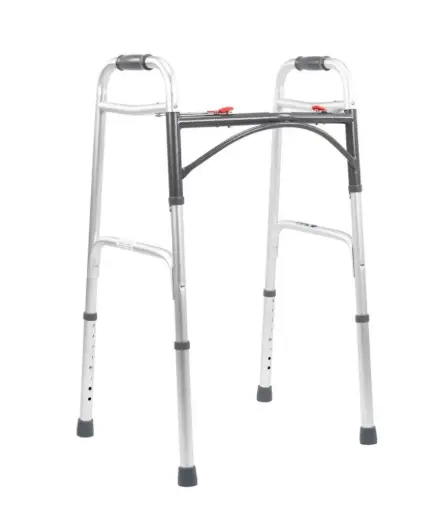 [012013] ANDADERA MEDICAL Z-OR267C5 PLEGADO EN BOTÓN ROJO DE ALUMINIO 1060Srms