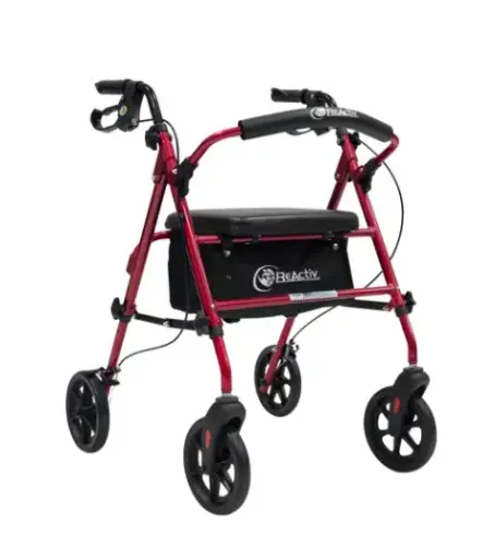 [012054] ANDADERA ROLLATOR R223044/45/46 PLEGOO ASIENTO CON BOLSA DE ALUMINIO VARIOS COLORES