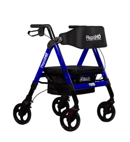 [012061] ANDADERA ROLLATOR R226051-AP/NB PLEGOO NARANJA-AZUL CON BOLSA DE ALUMINIO