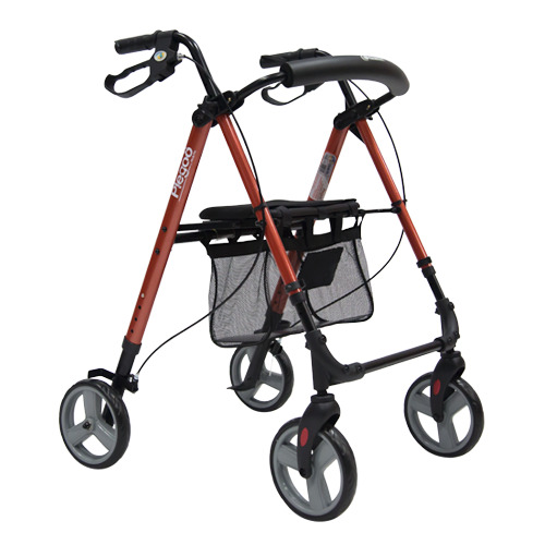 [012062] ANDADERA ROLLATOR R223144/45/46 PLEGOO KD ASIENTO CON BOLSA DE ALUMINIO VARIOS COLORES