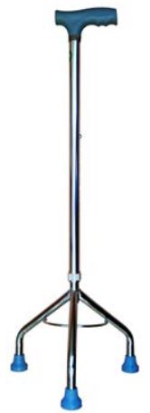 [012118] BASTON 3 APOYOS EKO EBO90101C FRANCES PLATA DE ALUMINIO