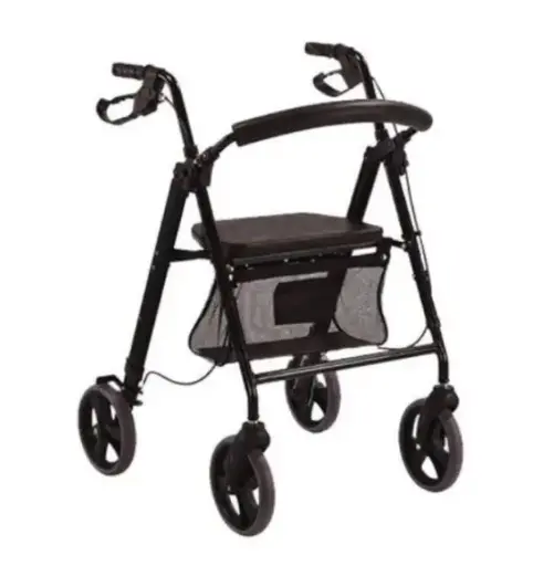 [012121] ANDADERA ROLLATOR MOBICARE DY9188LH NEGRA CON BOLSA PLEGABLE DE ALUMINIO