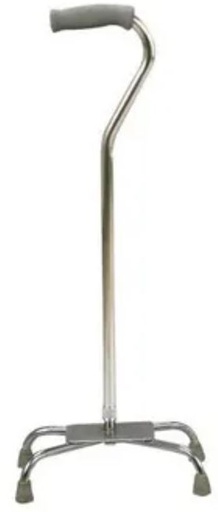 [012124] BASTON 4 APOYOS MOBICARE PLATA ECL091S BASE GRANDE