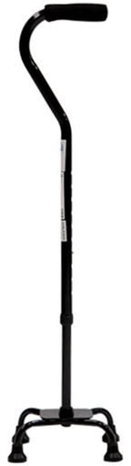 [012126] BASTON 4 APOYOS R211131 NEGRO BASE METALICA