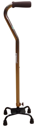 [012127] BASTON 4 APOYOS R211132 BRONCE BASE METALICA