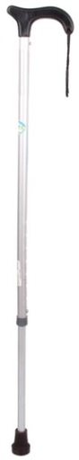 [012138] BASTON ALEMAN R100013 NEGRO DE ALUMINIO