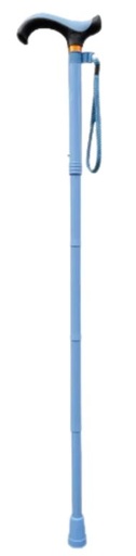 [012158] BASTON DE LUJO SPB7609-M AZUL CLARO PLEGABLE