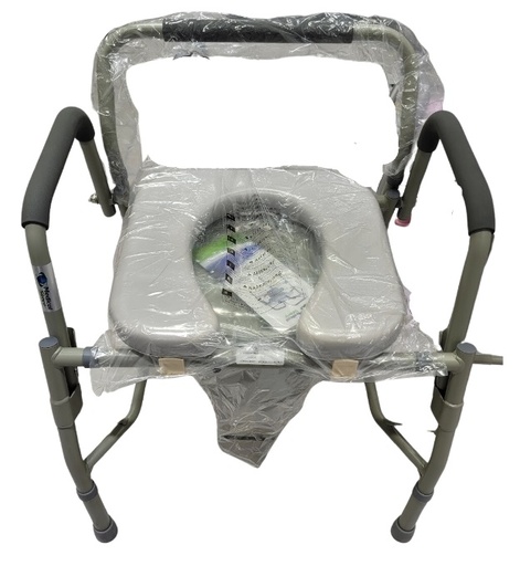 [012233] COMODO MEDICAL 11125PMS DE ACERO ABATIBLE TAPIZADO GRIS 130 KG DE SOPORTE
