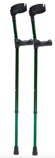 [012296] MULETA CANADIENSE R203120 VERDE-AZUL R203121 DE ALUMINIO PUÑO ERGONÓMICO