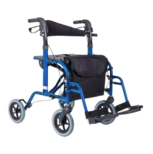 [012378] ANDADERA COMPANION M340-023 HÍBRIDA AZUL CON DESCANSAPIES