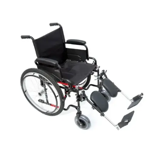 [012399] SILLA DE RUEDAS COMPANION M300-150 TT 18" NEGRA CON ELEVAPIES DE ACERO