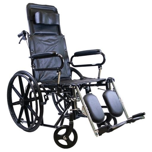 [012445] SILLA DE RUEDAS MEDICAL RECLINABLE SRR902NMS NEGRA