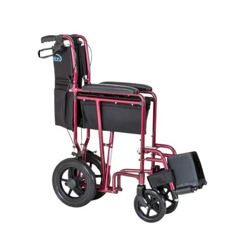 [012460] SILLA DE TRASLADO COMPANION 18 M300-054 VINO DE ALUMINIO