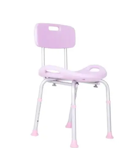 [012524] SILLA DUCHA COMPANION M350-011 ROSA CON RESPALDO