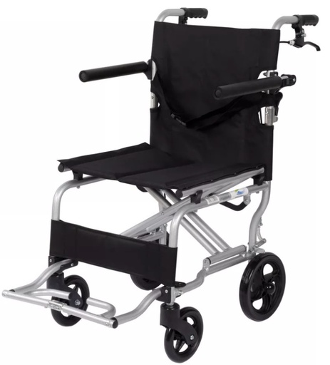 [012584] SILLA DE TRASLADO SC-108 DE ALUMINIO PARA VIAJE CON MALETA