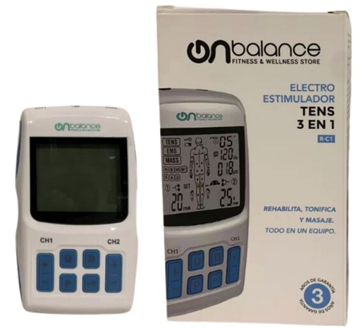 [012589] TENS EMS Y MASAJE ONBALANCE ONB-R-C1 90 PROGRAMAS
