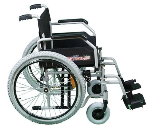 [012610] SILLA DE RUEDAS XTREME 18" R218020To-TN CON DESCANSAPIES AZUL TORMENTA FLIP UP