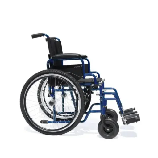 [012613] SILLA DE RUEDAS COMPANION M300-142 TT 18" AZUL CON DESCANSAPIES
