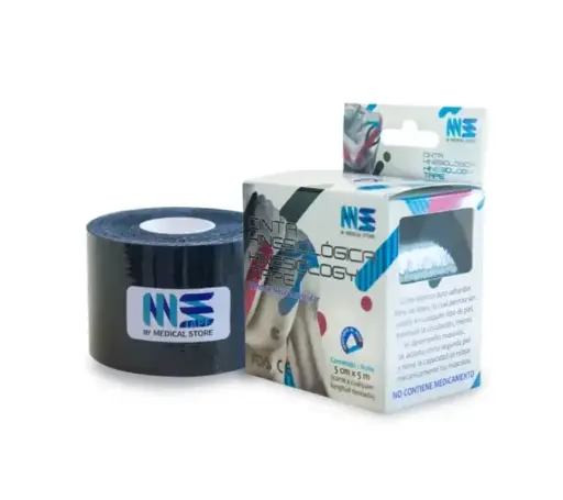 [012615] CINTA KINESIOLOGICA NEGRO 5M 