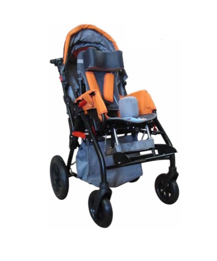 [012636] CARRIOLA EKO EP100104 PCI DE ALUMINIO PLEGABLE GRIS-NARANJA