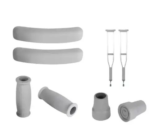 [014131] REGATONES KIT AXILERA PUÑO REGATON GRIS PARA MULETAS