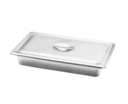 [020002] CHAROLA ACERO INOX.MGT-0162 31X19.6X5 CON TAPA