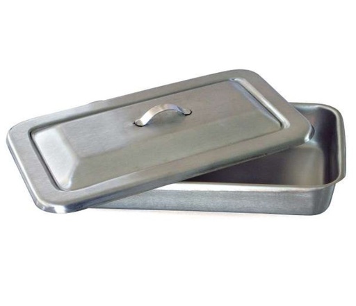 [020003] CHAROLA ACERO INOX.MGT-0156 23X13X5 CON TAPA