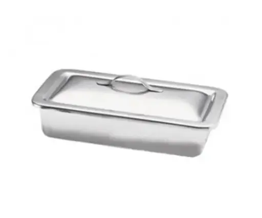 [020003] CHAROLA ACERO INOX.MGT-0156 23X13X5 CON TAPA